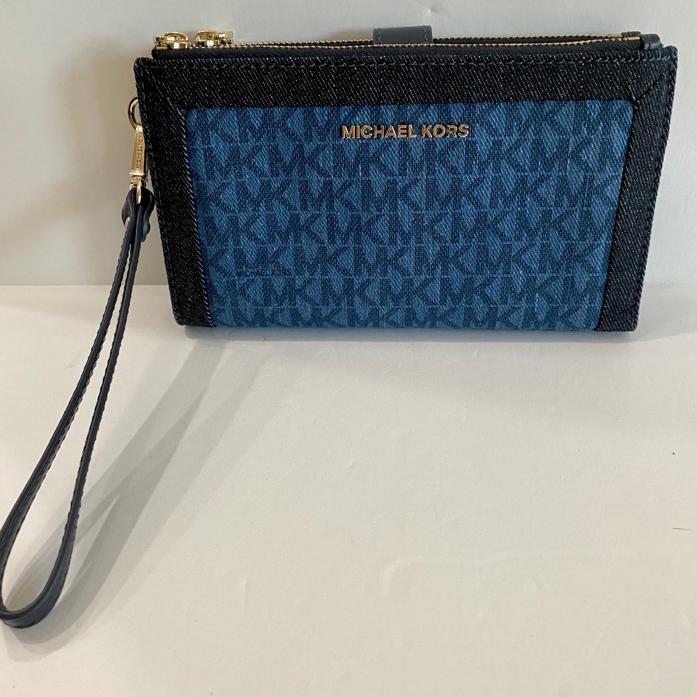 Michael Kors double zip wallet wristlet